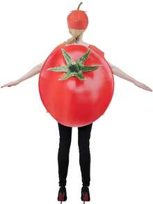 Halloween Fruit Cosplay Costume Set Orange Grape Tomato Cute One-Piece Jumpsuit Adult One Size Composite Sponge Material Carnival Christmas Party Fun Dress-Up Costume - Multicolor - View 3