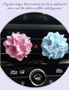 AD Elegant & Comfortable Hydrangea Car Air Freshener - Vent Clip Fragrance Diffuser, Car Vent Decoration, Ideal Gift For Her - Hydrangea Aromatherapy - View 5