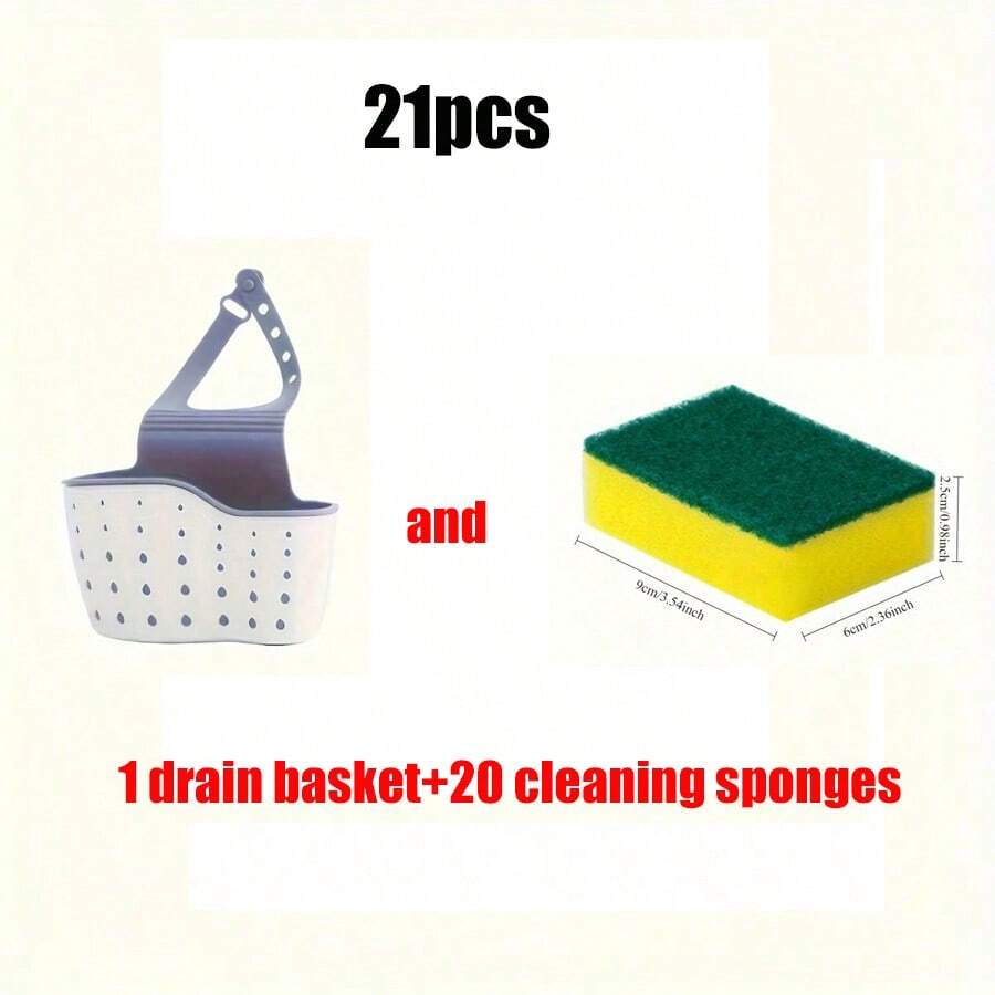 1 buah Set Rak Pengering Dapur Minimalis, Wastafel Rumah, Keranjang Pengering, Alat Penyimpanan, Rak Pakaian, Rak Penyimpanan Dapur, Perlengkapan Penyimpanan Dapur Ideal - A - View 1