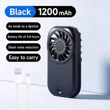 SULVGO Kipas Bulu Mata Portabel, Kipas Pribadi Isi Ulang, Kipas Listrik Pendingin Bertenaga Baterai 1200mAh Cocok Untuk Perjalanan dan Berkemah - standar - View 12
