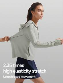 Beneunder Women's Breathable Sun-Protective Jacket (Loose Fit) AS100 - Grey - View 3