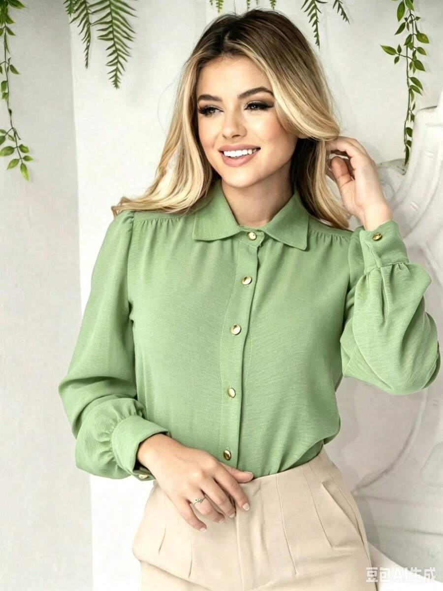 Women Blouses - verde menta - Ver 1