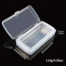 Nail Art Tools Disinfection Cleaning Box Rectangular Double Layer Cleaning Box Tweezers Cuticle Scissors Steel Pusher Nail Drill Bit Cleaning Soaking Draining Tray Nail Art Tools Storage Box - Multicolor - View 5