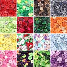 10pcs Resin Large, Medium, And Small Mixed Color Buttons Suitable For DIY Handmade Button Painting, Button Flower Material Pack, Shirt, Shoes, Hats, Apparel, Round Hand-Sewn Buttons, Decorative Buttons, Handmade Sewing Accessories, DIY Crafts, Sewing - Multicolor - View 5