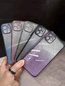 MewTrek Casing Ponsel Mewah Berlapis Elektroplating dengan Rhinestone, Glitter, dan Payet, Casing Pelindung Silikon Tahan Guncangan Terbaru, Kompatibel dengan iPhone, Galaxy, Honor, MOTO - Purple - View 7