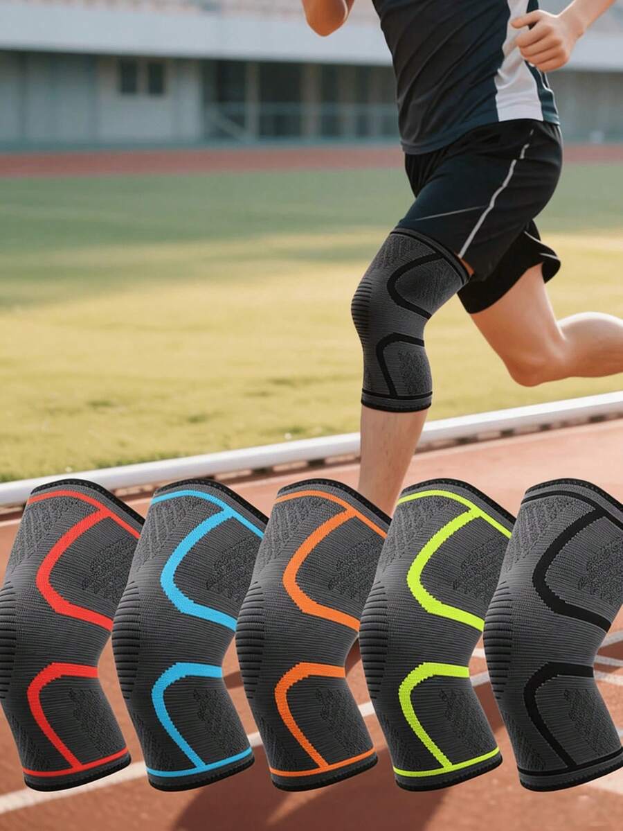1pc Anti-Slip Knee Pad, Lightweight Comfortable Knee Support Sleeve For Outdoor Fitness, Badminton, Running, Cycling, Basketball - Knee Brace - View 1