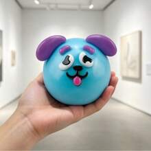 1 pieza Juguete antiestrés de perro con cara cambiante viral, juguete de gel suave de rebote lento con diseño feo-lindo, rasgos faciales móviles para una experiencia ASMR inmersiva, juguete de alivio de estrés de escritorio, regalo de cumpleaños creativo para estudiantes y adultos de oficina - Multicolor - Ver 6