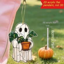 1/2pcs Ghost Sun Catcher - Colorful Acrylic Window Decor, Cute Ghost & Plant Decoration, Gothic Sun Catcher, Ghost Home Decor, Halloween Window Decor, Haunted House Aesthetic, Suitable For Home, Bedroom, Living Room, Wall Decoration (Remove Protective Film Before Use, Made Of Acrylic, Not Glass) Room Decor Bedroom Decor Halloween Decor Autumn Decor - View 14
