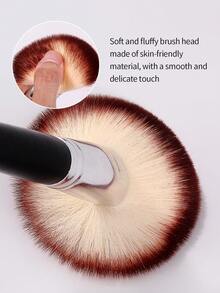 Premium Large Setting Powder Brush Contour Brush Soft Fluffy Multi-Function Facial Makeup Brush Daily Makeup Tool - Black - View 5