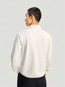 Adidas Men's TH WAFFLE HZ Knit Pullover Sweatshirt KR2553 - White - View 2