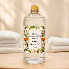 Refil 1 Litro de Aromatizador de Varetas e Ambiente premium - Chá branco - Visão 1