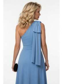 Women Dresses - Baby Blue - View 5