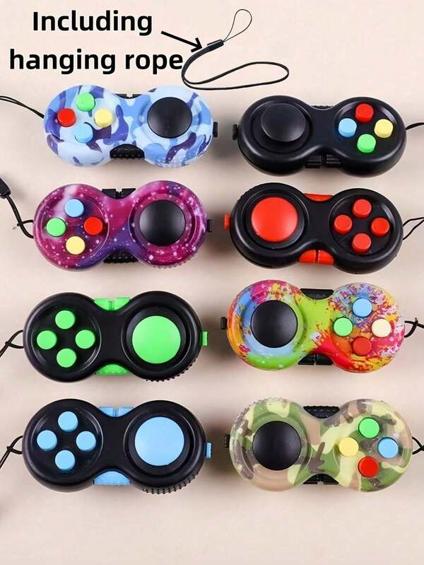 1pc Multi-Function Fingertip Button Controller Toy, Stress Relief Toy To Relieve Stress, Irritability And Anxiety, Multiple Playable Functions, Perfect Office Desk Relaxation Gadget, Ideal Birthday And Christmas Gift