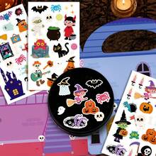 54pcs Cute Halloween Stickers, Suitable For Kids, Spooky Cartoon Ghosts, Pumpkins, Monsters, DIY Decorative Stickers, Applicable For Scrapbooks, Laptops, Party Gifts And Toys - Multicolor - View 4