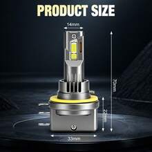 TOAUTO 2PCS 60000LM H15 LED Headlight Bulbs Canbus Auto Lamp For VW Golf 7 6 MK3 H15 LED High Low Beam Driving Lights DRL For BMW - A - View 7