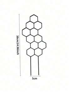 1/2pcs Climbing Plant Honeycomb Trellis, Rust-Proof Plastic Support, Suitable For Potted Vines And Flowers, Indoor/Outdoor Gardening Supplies, Summer Essential, Back To School, Graduation Season, Gardening Supplies, Camping, Garden Decor, Plant Stand, Halloween Soft Goods, College Dorm Essential, Camping Essential, Holiday Essential, Summer - Multi-color - View 11