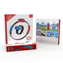 AOLION 環形連接器與腿部束帶,相容於 Switch Ring Fit Adventure 遊戲健身環,適用於彈性運動帶 - 查看 6
