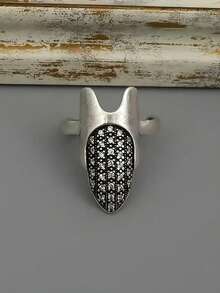 4pcs/Set Bohemian Vintage Nail Rings, Adjustable Open Design, One Size, Suitable For Daily Wear, Party, Valentine's Day Gift - Ring - View 9