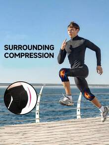 Sports Knee Pads Non-Slip Foam Padded Knee Supports Breathable Sports Knee Sleeves Suitable For Men And Women For Dancing Skating Running Cycling Soccer Basketball Volleyball Ballet Yoga Fitness Sports Equipment Accessories - Multicolor - View 4