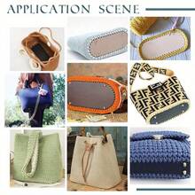 8pcs Bag Bottom Set, 4 Colors Oval Bag Bottom Shaping Pads With Holes, Bag Bottom Pads, Wallet Bottom, Suitable For Handbags And Shoulder Bags, Neutral Tones, 7.1 X 1.97 Inches And 8.7 X 4.7 Inches, Wallet Making, DIY Wallet Making - Multicolor - View 4