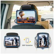 New Upgraded Car Headrest Tablet Holder, Equipped With Anti-Slip Strap And Silicone Mesh Fixing Seat, Adjustable Angle, Suitable For All 7 To 12.9 Inch Tablets, Compatible With Most Car Headrests - View 2