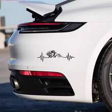 1pc Heartbeat Off Road Mountain Climb Graphics Car Sticker Vinyl Decor Decal 4x4 Truck Auto Windshield Bumper Decoration - A - View 5