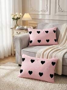 1pc/2pcs Printed Pillowcase, No Pillow Insert, Daily Polyester Skin-Friendly Soft Fabric, Comfortable Home Textile, Suitable For Living Room, Bedroom, Outdoor, Sofa Decoration, Back To School Season - Multicolor - View 8