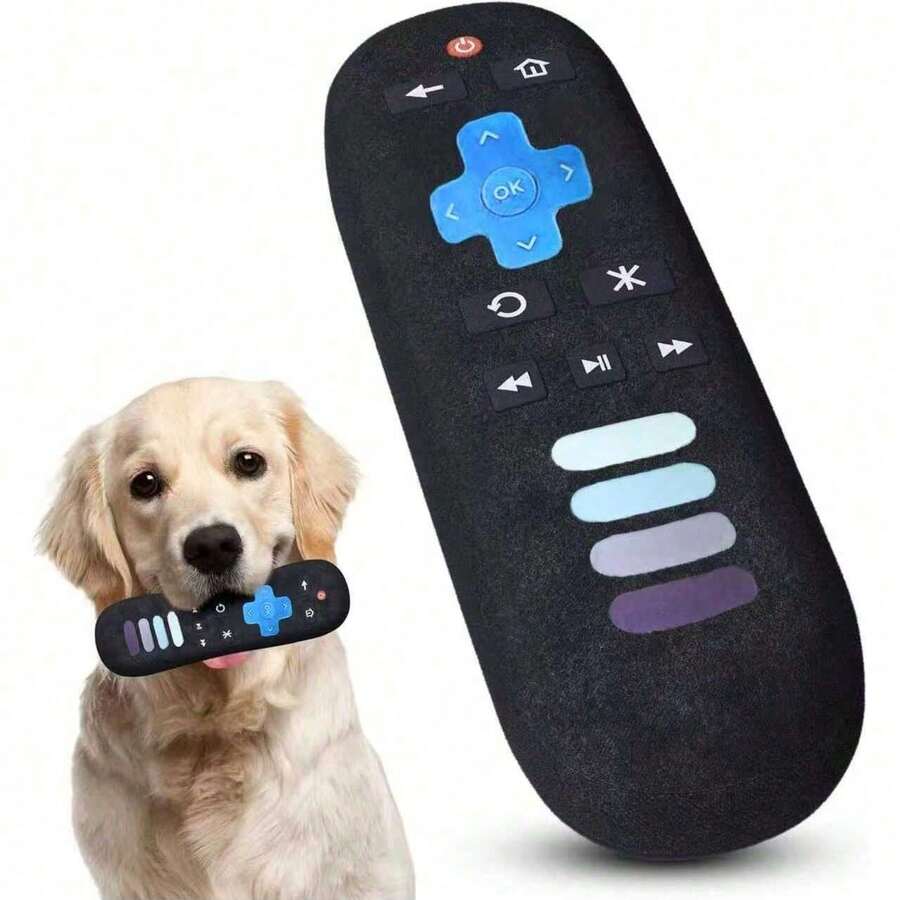 Remote Control Fun Dog Toy With Sound Device And Crinkle Paper Design -- Cute & Quirky Imitation Toy -- Suitable For Small, Medium, Large Dogs, Puppies And Adult Dogs -- Pet Birthday Gift - Multicolor - View 1