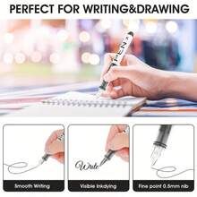8pcs Quick-Dry Fine Tip Plastic Pens With Removable Caps, Pointed Design, Disposable Direct-Fill Ink Pens, Suitable For Back To School Season - Multiple Styles - View 9