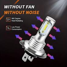 2Pcs LED Bulb Super Bright 6000k White CSP-Chips Replacement For Fog Lights Daytime Running Lights Instrument Lamp Car Door Lights Projector Lights Truck Door Lights Warning Light 2pcs, Highperformance Bulb, Longlasting Bulb, Automotive Led, Offroad - 6000K - View 3