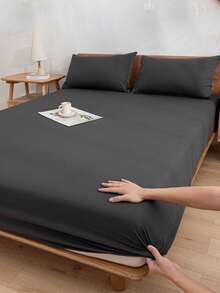 3 piezas Juego de ropa de cama suave y acogedor con textura cepillada en color verde oliva NOBR - Celeste - Ver 21