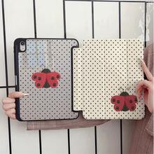 黑色波點瓢蟲平板保護翻蓋保護殼，附筆槽，相容 iPad 10代 Smart Case/11(A16 2025)/相容 Galaxy S9/S7/S10+/相容 /相容 - 彩色 - 查看 2