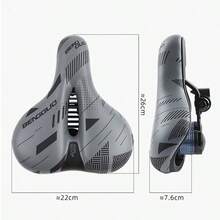 1pc Bicycle Wide Thick Comfortable Multi-Layer Shock-Absorbing Saddle, Mountain Bike Soft Seat Cushion - Multicolor - View 11