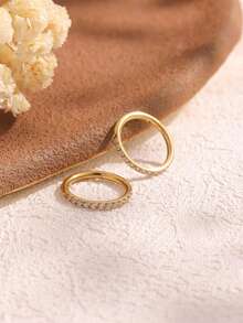 1pc Stainless Steel CZ Dainty Conch,Tragus,Daith,Rook Piercing/Nose Ring/Septum Ring - Lap - View 6