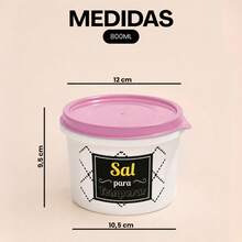 Kitchen Supplies Set Kit ECONOMIC LINE - 5 Supplies + 4 Square Jars 500 ML TPW Line - 淡粉紅色 TPW - 查看 10