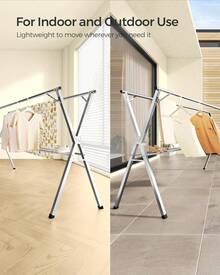 Clothes Drying Racks - (52.4"-78.7")W - View 4