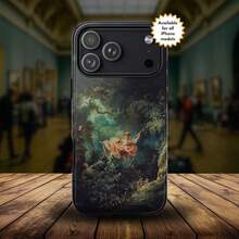 The Swing By Jean Honoré Fragonard IPhoneCase Fine Art Famous Painting, IPhoneCover Pro Max Plus Air & All Models Gift For Art Lovers - 白色 - 查看 1