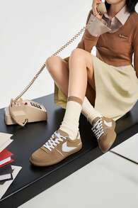 Kappa Maillard Colorway Retro Low-Top Casual Training Shoes - Brown - View 8