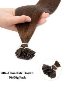 16-22 Inch U-Shaped Hair Extensions, Remy Human Hair, 1g/Strand, 25S And 50S Optional, Keratin Hot Melt, Easy Installation, Long-Lasting, Straight, Soft, High Quality Hair Accessory - Multicolor - View 53