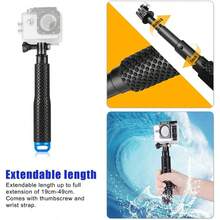 Palo Selfie Stick 91cm Sumergible Para Gopro Y Cámaras Azul - Negro - Ver 7