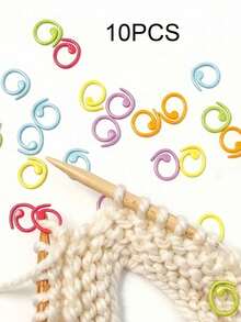Portable Multi-Function Yarn Spool Box + Colorful Stitch Marker Knitting Tool Set, Multi-Color Full Set Plastic Yarn Box Simple & Lightweight, Spiral Stitch Marker Hook Ring Knitting Needle Positioning DIY Comma Clip, Anti-Tangle Storage Anti-Slip No Damage To Yarn, Home Handmade Knitting DIY Creation Use, Knitting Enthusiasts Handmade Lovers Knitting Experts, Christmas Gift Handmade Gift Housewarming Gift, One Box One Clip Knitting More Convenient - Multicolor - View 14