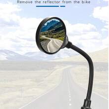 1pc New Bicycle Rearview Mirror With Flexible Hose Adjustment, Reflective Mirror, Handlebar Mirror, Cycling Accessory - Multicolor - View 1