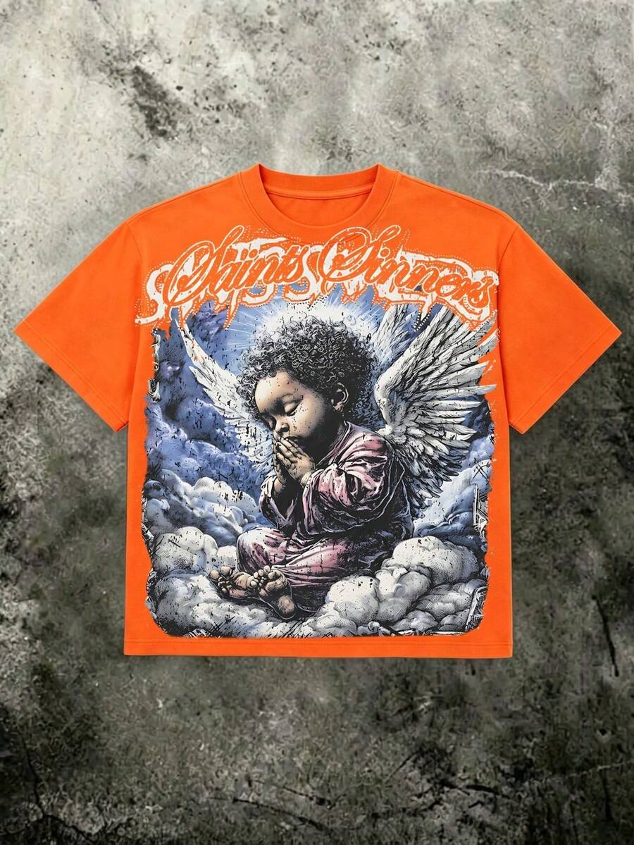 Women T-Shirts - 橘色 - 查看 1