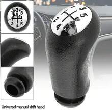 1pc Black Universal Car Gear Shift Knob Manual Gear Shift Lever Head Modification (Two Types Of Random Releases, Which Will Not Interfere With Usage) - A - View 5