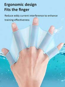 Rutschfeste Schwimmflossen aus Silikon, Schwimmhandschuhe für Männer und Frauen, Frosch-Schwimmflossen mit Schwimmhäuten, Schwimmpaddel, Handflossen für Pool, Meer, Tauchen, Training, Aquatische Trainingsausrüstung, Strand-Schwimmzubehör, Innen- und Außen-Schwimmzubehör - Verschiedenfarbig - Übersicht 6