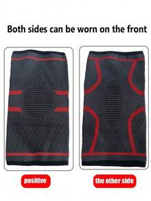 1pc Anti-Slip Knee Pad, Lightweight Comfortable Knee Support Sleeve For Outdoor Fitness, Badminton, Running, Cycling, Basketball - Knee Brace - View 9
