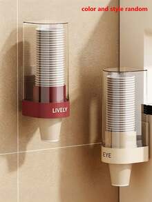 1pc Paper Cup Holder, Home Coffee Cup Storage Rack, Water Dispenser Base, Room Decor, Kitchen Storage, Suitable For Home, Office, Hospital, Gym, School, Halloween, Christmas Gift - A - View 2