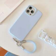 1件創意短款螺旋手機掛繩 彈性防丟防摔掛繩鑰匙圈 耳機吊飾 包包掛飾 - 彩色 - 查看 5