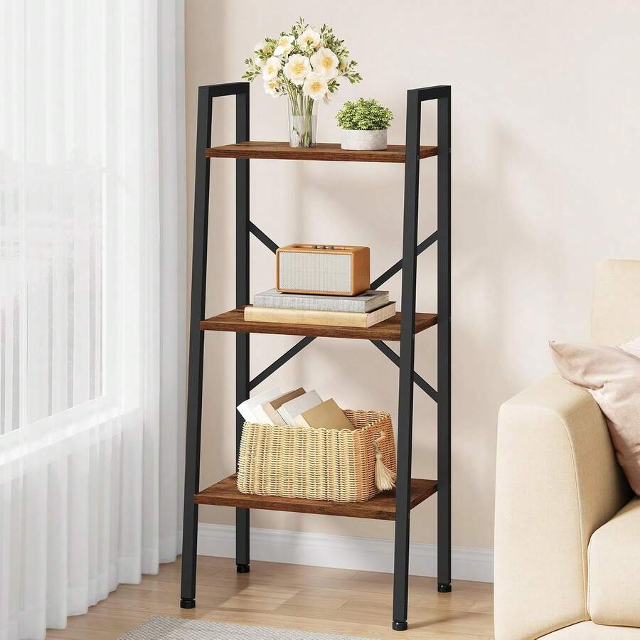 Ladder Shelves - Brown - View 1