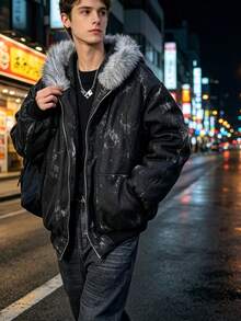 Men Down Coats - Black - View 4